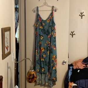 Torrid 4x high low tropical dress
